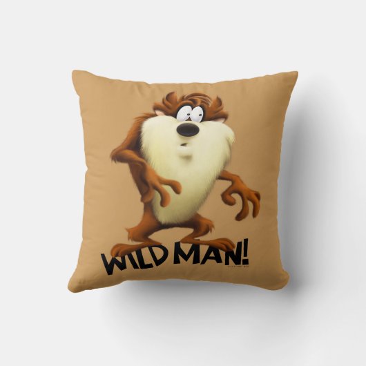 TAZ™ - Wild Man Kussen (Achterkant)