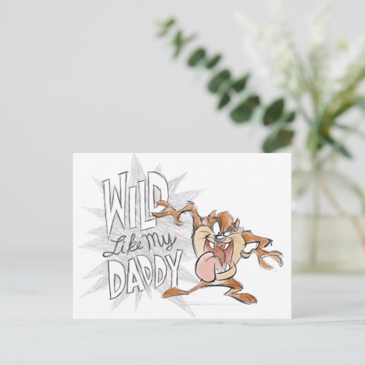 TAZ™ | Wilde zoals mijn vader Briefkaart (Staand voorkant)