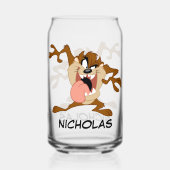 TAZ™ | Zijn tong uitsteken Blikvorm Glas (Achterkant)