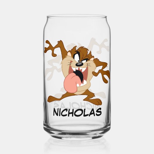 TAZ™ | Zijn tong uitsteken Blikvorm Glas (Achterkant)