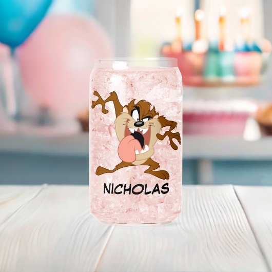 TAZ™ | Zijn tong uitsteken Blikvorm Glas (Insitu (Baby Shower))