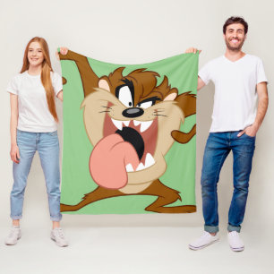 TAZ™   Zijn tong uitsteken Fleece Deken