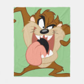 TAZ™ | Zijn tong uitsteken Fleece Deken (Voorkant)