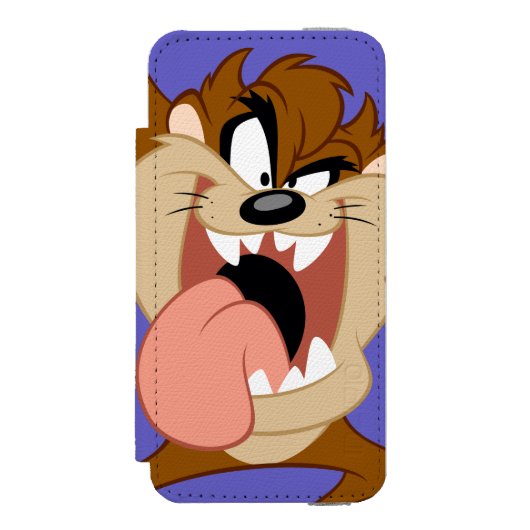 TAZ™ | Zijn tong uitsteken Incipio iPhone Portemonnee Hoesje (Voorkant Agenda)