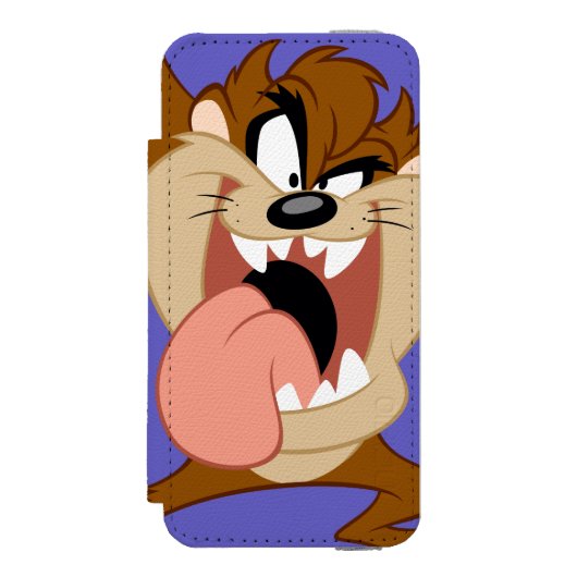 TAZ™ | Zijn tong uitsteken Incipio iPhone Portemonnee Hoesje (Voorkant Agenda)