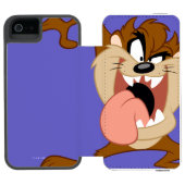 TAZ™ | Zijn tong uitsteken Incipio iPhone Portemonnee Hoesje (Agenda Open)