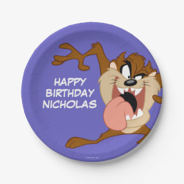 TAZ™ | Zijn tong uitsteken Papieren Bordje