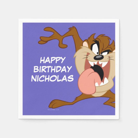 TAZ™ | Zijn tong uitsteken Servet (Voorkant)