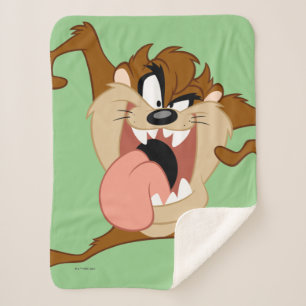 TAZ™   Zijn tong uitsteken Sherpa Deken