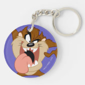 TAZ™ | Zijn tong uitsteken Sleutelhanger (Achterkant)