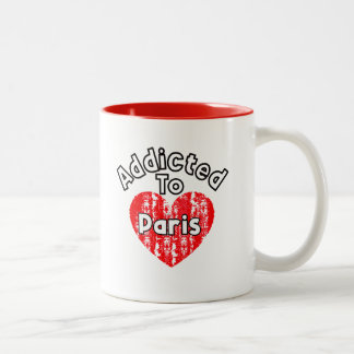 Taza Addicted to Paris Tweekleurige Koffiemok