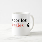 Taza amor por los animales koffiemok (Voorkant rechts)