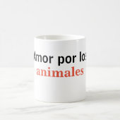 Taza amor por los animales koffiemok (Center)