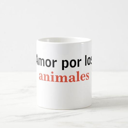 Taza amor por los animales koffiemok (Center)