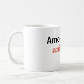 Taza amor por los animales koffiemok (Links)