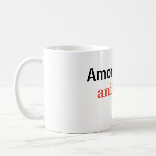 Taza amor por los animales koffiemok (Links)