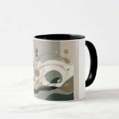 Taza Arte Minimal Equilibrio Natural Mok (Voorkant rechts)