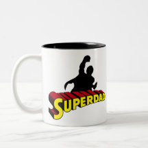Taza Bicolor Super Dad. Super Papa. Súper Papá