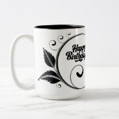 Taza blanca cafe tweekleurige koffiemok (Links)