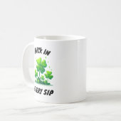 Taza blanca clásica de café diseño trébol koffiemok (Voorkant links)