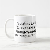 Taza blanca con piropo sanitario sinapsis koffiemok (Links)