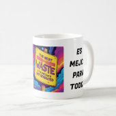 TAZA BLANCA DE DESAYUNO CON UN LINDO TEXTO KOFFIEMOK (Voorkant rechts)