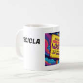 TAZA BLANCA DE DESAYUNO CON UN LINDO TEXTO KOFFIEMOK (Voorkant links)