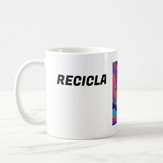 TAZA BLANCA DE DESAYUNO CON UN LINDO TEXTO KOFFIEMOK (Links)