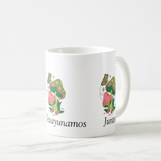 TAZA  BLANCA DE DESAYUNO  CON UN LINDO TEXTO KOFFIEMOK (Voorkant rechts)