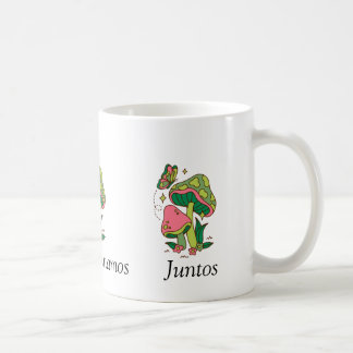 TAZA  BLANCA DE DESAYUNO  CON UN LINDO TEXTO KOFFIEMOK
