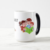 Taza blanca grande 20 oz magische mok (Voorkant rechts)