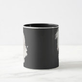 TAZA CABALLO BLANCO CON FONDO NEGRO MOK (Midden)