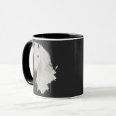 TAZA CABALLO BLANCO CON FONDO NEGRO MOK (Voorkant links)