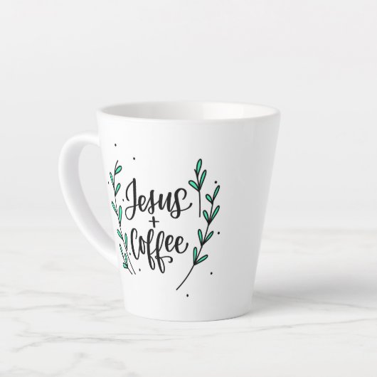 Taza café Jesus + coffe mug cristiano Latte Mok (Linkerhoek)