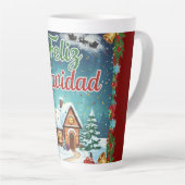 Taza Café Latte de Navidad – Feliz Navidad con Cas Latte Mok (Rechterhoek)