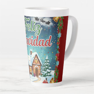 Taza Café Latte de Navidad – Feliz Navidad con Cas Mok