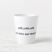 taza café latte mok (Voorkant)