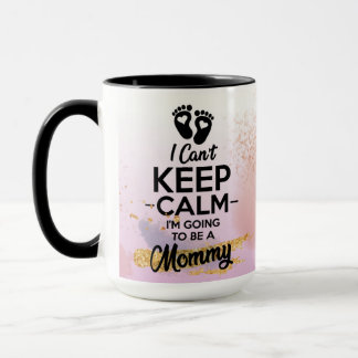 Taza calma, voy a ser una mamá. Regalo nueva mamá. Mok