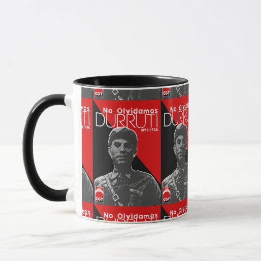 Taza cartel Durruti Mok (Links)