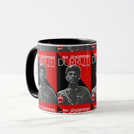 Taza cartel Durruti Mok (Voorkant links)