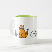 Taza CATS Tweekleurige Koffiemok (Voorkant links)