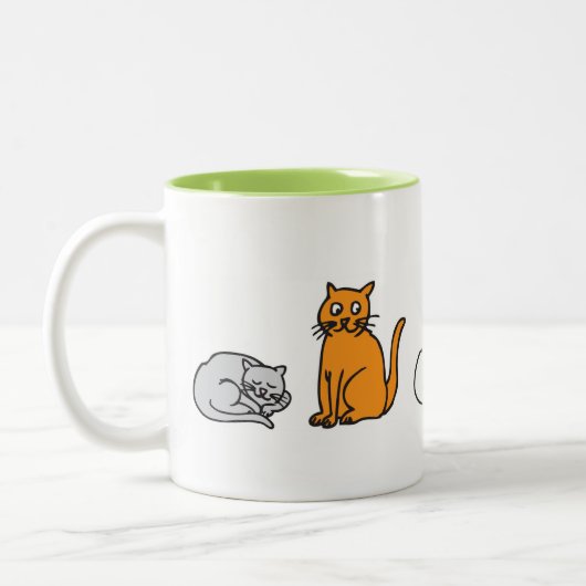Taza CATS Tweekleurige Koffiemok (Links)