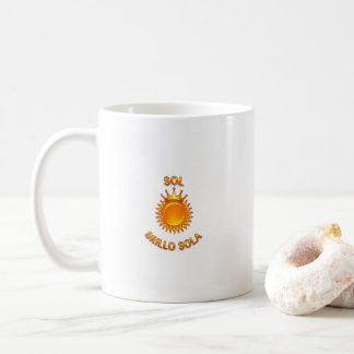 Taza clacica blanca Sol Brillante Sola  Koffiemok