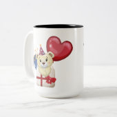 Taza clásica, 15 oz tweekleurige koffiemok (Voorkant links)