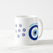 Taza Clásica con Diseño de Ojo Turco Koffiemok (Voorkant rechts)