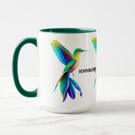 taza colibri multicolor mok