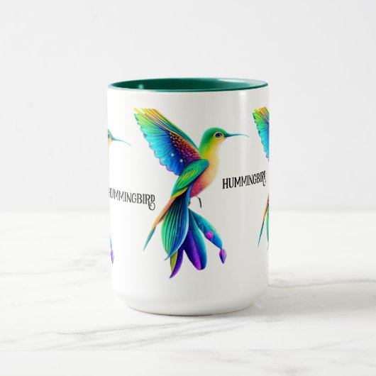 taza colibri multicolor mok (Midden)