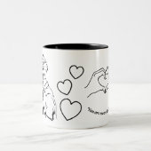 Taza combo,15 oz,cafe tweekleurige koffiemok (Center)