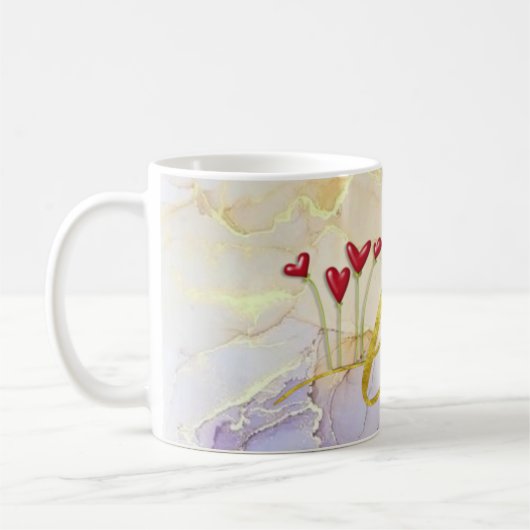 Taza con amor y corazones koffiemok (Links)