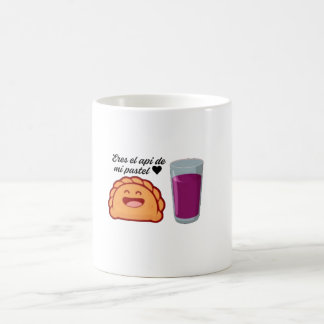 Taza con api y pastel koffiemok